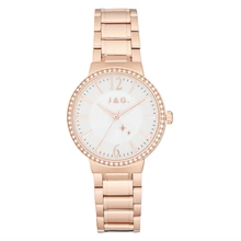 Jag Como – Women's Silver Mesh Watch with Blue Dial / J2703A
