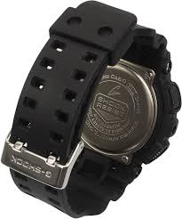 Casio G-Shock Analog-Digital Watch – Black Resin Strap with Red and Yellow Accents / GA-140-1A4DR