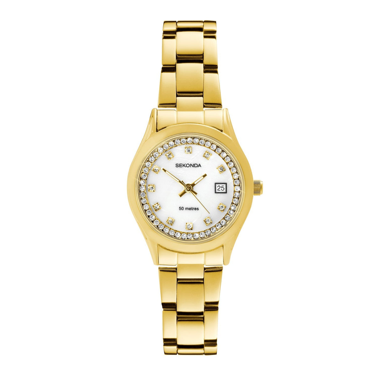 Sekonda Womens Catherine Mop Dial Iron Plated Bracelet 27mm Watch