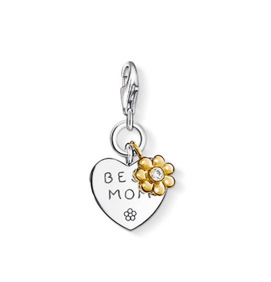 CC0952 / Best Mum With Flower Thomas Sabo Charm