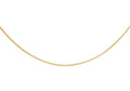 9K Yellow Gold Mini Round Snake Chain 40cm