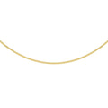 9K Yellow Gold 22 Diamond Cut Box Chain 45cm