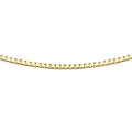 9K Yellow Gold 0.5mm Adjustable Heart Slider Box Chain 56cm