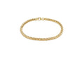 9K Yellow Gold Wheat Link Bracelet 19 cm