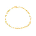 9K Yellow Gold Mini Industrial Chain Bracelet 18cm