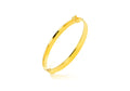 9K Yellow Gold Polished Hinged Bangle 60 mm
