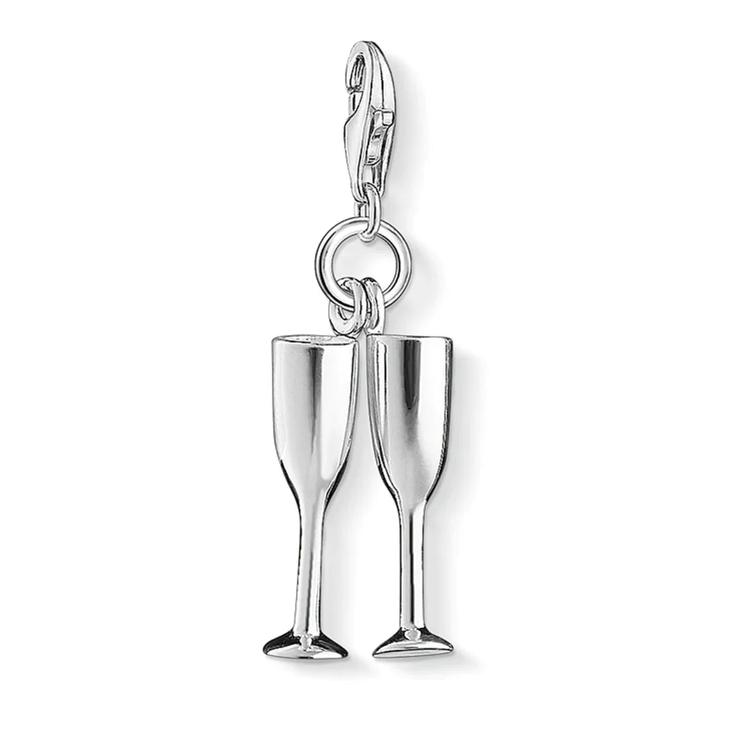 CC1288/ Champagne Glasses Thomas Sabo Charm