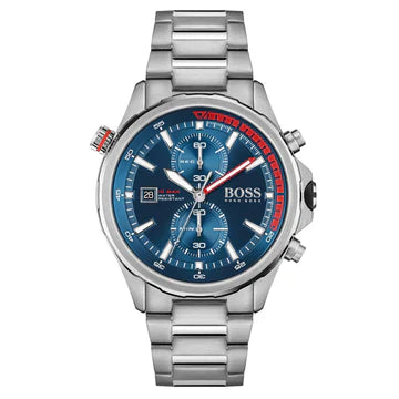 HB1513823 / Hugo Boss Stainless Steel Blue Dial Chronograph Men's Watch