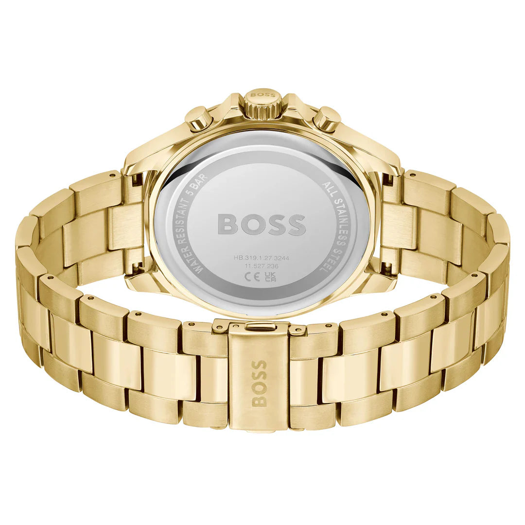 1514059/ Hugo Boss Gold Steel Olive Green Dial Chronograph Men's Watch