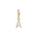 THOMAS SABO Charm Pendant Letter A Gold Plated