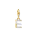 THOMAS SABO Charm Pendant Letter E Gold Plated
