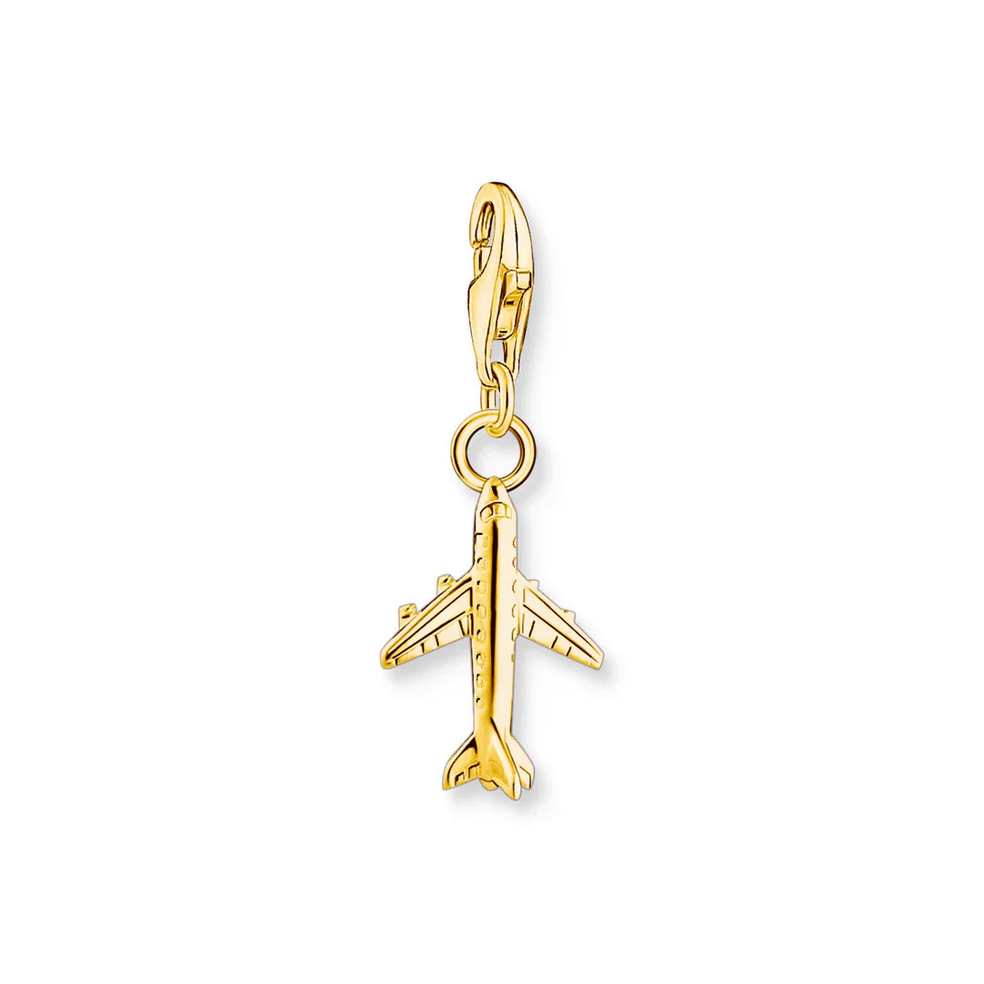 CC2012/ Airplane Gold Plated Thomas Sabo Charm