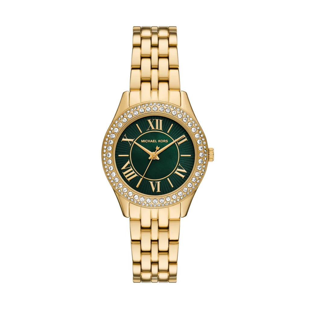 Michael Kors Harlowe Three-Hand Gold-Tone Stainless Steel Watch / MK4870