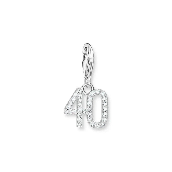 CC2137/  Number 40 CZ Thomas Sabo Charm