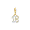 THOMAS SABO Charm Pendant Number "18" Gold
