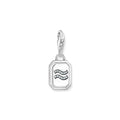 THOMAS SABO Charm Pendant Aquarius Zodiac Sign Silver