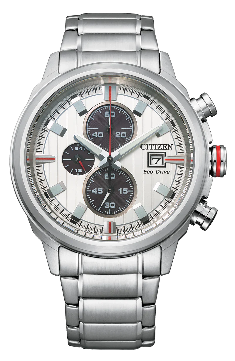 Citizen Men's Crono Sport White Dial Watch /  CA0738-83A