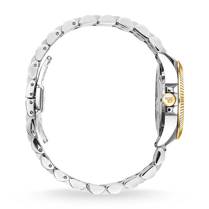 TWA0370/ Thomas Sabo Divine 2-Tone Cubic Zirconia Black Dial Women's Watch