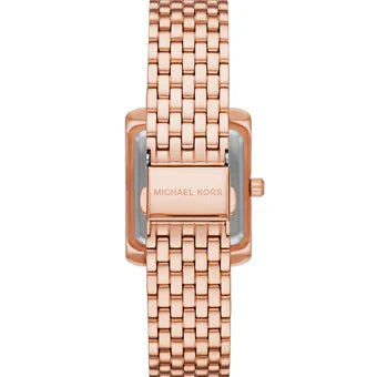 Michael Kors Emery Three Hand Rose Gold Tone Stainless Steel Watch / MK4743