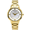 Jag Shelley – Women's Gold-Tone Watch with Mother-of-Pearl Dial and Crystal Accents / J2886A