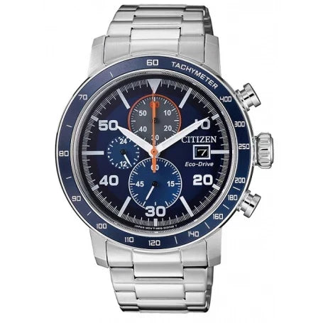 Citizen Mens Eco-Drive Stainless Steel WR100 Watch / CA0640-86L
