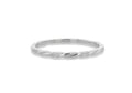 9K White Gold Slim Twist Stacker Ring