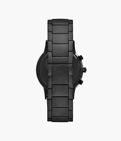 Emporio Armani Chronograph Black Steel Watch / AR11275