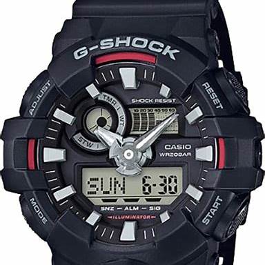 Casio G-Shock Analog-Digital Watch – Black Resin Strap / GA-700-1ADR