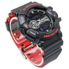 Casio G-Shock Analog-Digital Watch – Black & Red Resin Strap / GA-400HR-1ADR