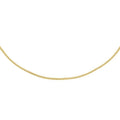 18K Yellow Gold Solid Diamond Cut Curb Chain 40cm