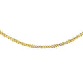 18K Yellow Gold Solid Diamond Cut Curb Chain 45cm