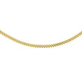 18K Yellow Gold Solid Diamond Cut Curb Chain 50cm