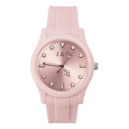 Jag Coogee – Women's Pink Silicone Strap Watch / J2751A