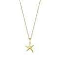 9K Yellow Gold Starfish Necklace 40-45cm