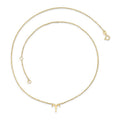 9K Yellow Gold Aries Zodiac Necklace 40-45cm