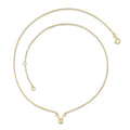 9K Yellow Gold Taurus Zodiac Necklace 40-45cm