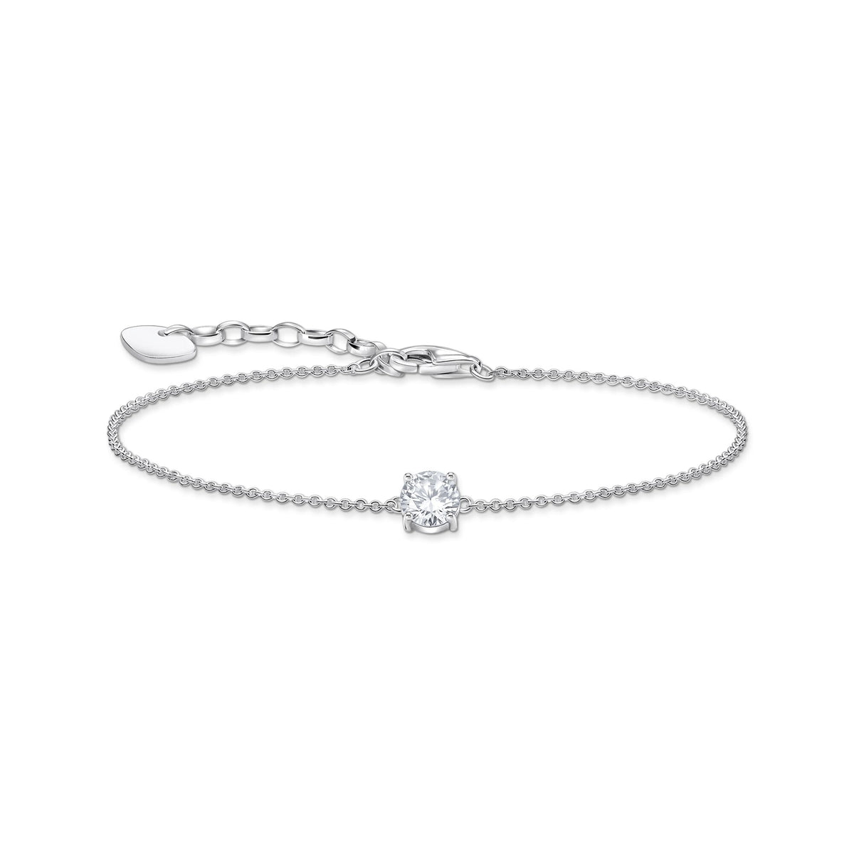THOMAS SABO Bracelet with white zirconia pendant