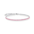 THOMAS SABO Tennis bracelet with pink zirconia