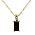 Smoky Quartz  40-45cm Necklace in 9K Yellow Gold