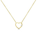 Diamond Necklace 40 - 45cm with 0.02ct Diamonds in 9K Yellow Gold