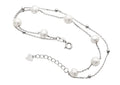 Ellani Sterling Silver Fresh Water Pearl Bracelet / B218