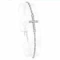sterling silver CZ cross bracelets