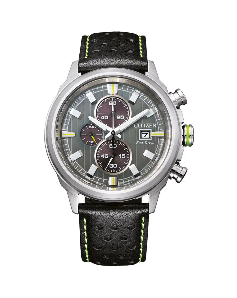 Citizen Eco-Drive – Light Green Accents Chronograph / CA0739-13H