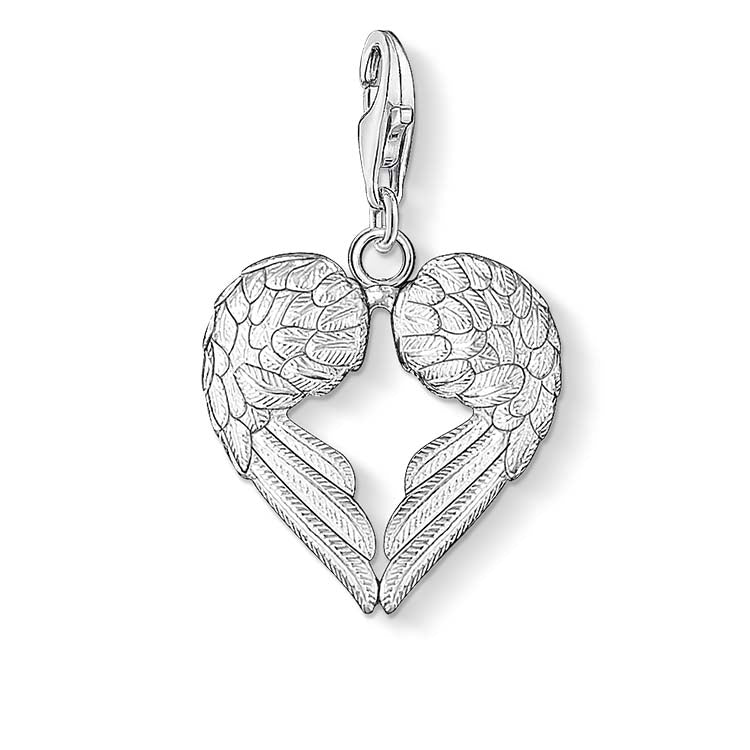 CC613/ Wings Heart Shaped Thomas Sabo Charm