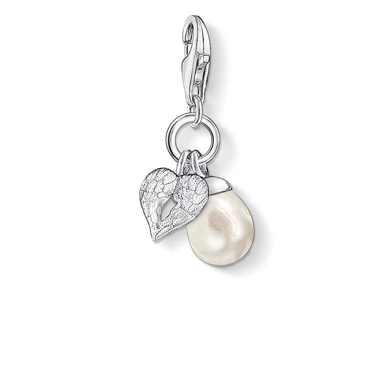 CC779/ Winged Heart And Pearl Thomas Sabo Charm
