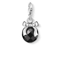 CC868/ Bow On Black CZ Thomas Sabo Charm