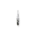 THOMAS SABO Crystal Single Hoop Earring with Golden Blue Tiger's Eye