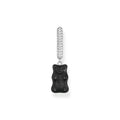 THOMAS SABO Single hoop earring medium sized with black goldbear