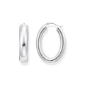 THOMAS SABO Large chunky hoop earrings silver