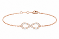 9K Rose Gold Infinity Bracelet